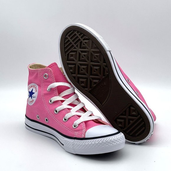 Converse Chuck Taylor All Star Classic Pink Little Kids High Top Shoes 3J234 - Picture 4 of 5